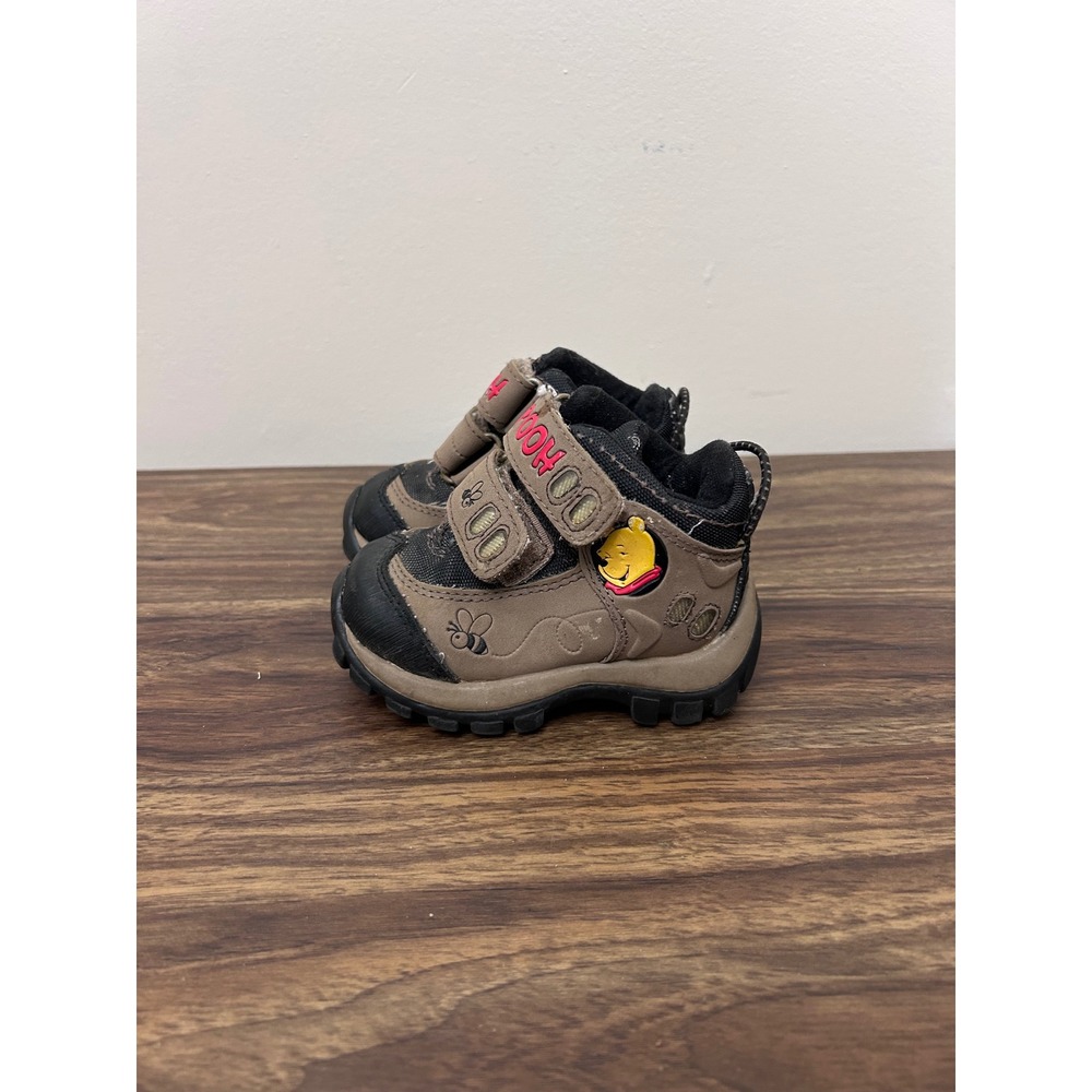 Disney Winnie the Pooh Toddler Hiking Boots Brown Black Size 5 Kids Shoes